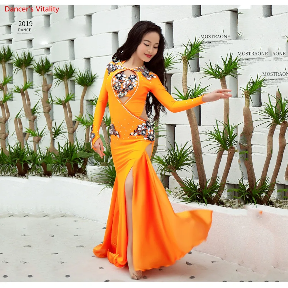 2019 New Women's Belly / Girls Dancing Costumes Luxury Dress+Bra 2pcs Slim High-End Silk One-Piece Dress
2019 New Women's Belly / Girls Dancing Costumes Luxury Dress+Bra 2pcs Slim High-End Silk One-Piece Dress