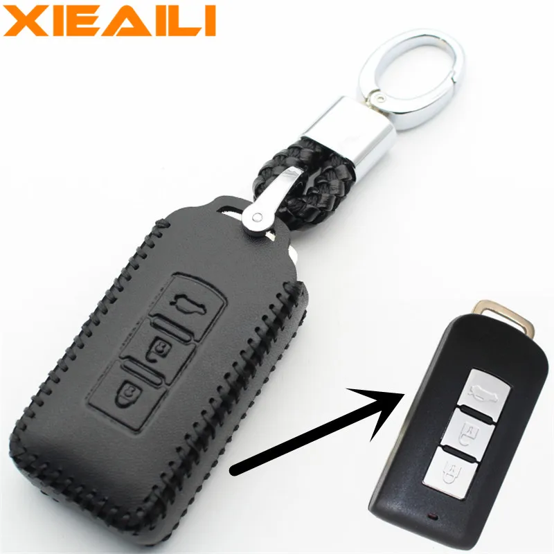 XIEAILI Genuine Leather 3Button Smart Key Fob Case Cover For Mitsubishi Outlander/Lancer/Pajero/ASX H174
XIEAILI Genuine Leather 3Button Smart Key Fob Case Cover For Mitsubishi Outlander/Lancer/Pajero/ASX H174