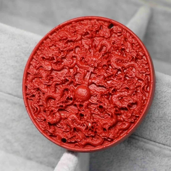 Free shipping high quality large round coin red cinnabar pendant carving Chinese ancient dragon jewelry accessories 56mm B1534
Free shipping high quality large round coin red cinnabar pendant carving Chinese ancient dragon jewelry accessories 56mm B1534