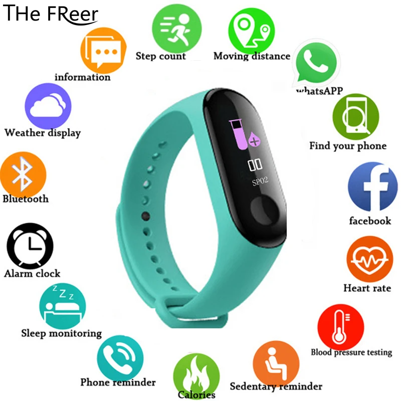 M3 Color IPS Screen Smart Sport Fitness Bracelet IP67 Waterproof Blood Pressure Activity Tracker For kids child Men Women watch
M3 Color IPS Screen Smart Sport Fitness Bracelet IP67 Waterproof Blood Pressure Activity Tracker For kids child Men Women watch