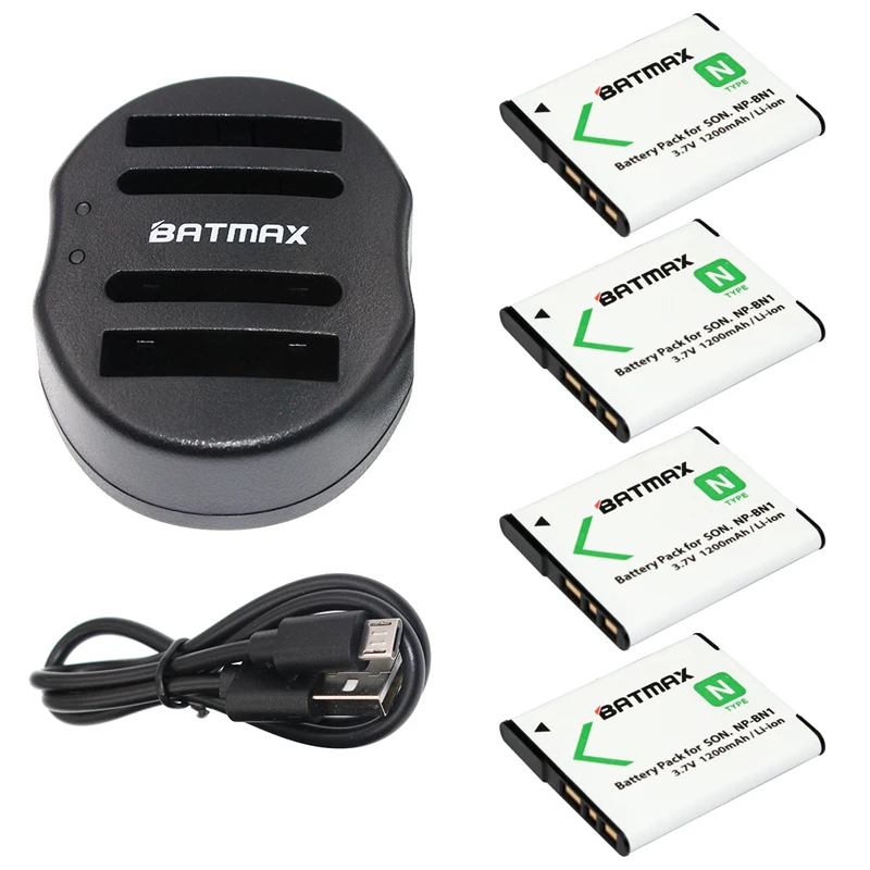 4-Pack NP-BN1 NPBN1 NP BN1 BN Battery&USB Dual Charger for SONY DSC TX9 T99 WX5 TX7 TX5 W390 W380 W350 W320 W360 QX100 W370
4-Pack NP-BN1 NPBN1 NP BN1 BN Battery&USB Dual Charger for SONY DSC TX9 T99 WX5 TX7 TX5 W390 W380 W350 W320 W360 QX100 W370