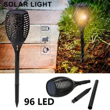 96LED Solar Flame Torch Light Dancing Flickering Lamp Waterproof Landscape Lawn Lamp For Outdoor Garden Path Lights Lawn Lamp
96LED Solar Flame Torch Light Dancing Flickering Lamp Waterproof Landscape Lawn Lamp For Outdoor Garden Path Lights Lawn Lamp