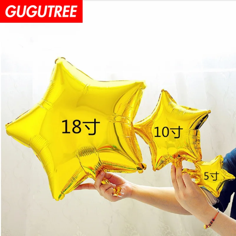 GUGUTREE PARTY 18inch gold blue pink silver star foil ballon wedding event christmas halloween festival birthday party PD-112
GUGUTREE PARTY 18inch gold blue pink silver star foil ballon wedding event christmas halloween festival birthday party PD-112