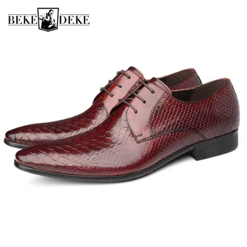 2019 British Pointed Toe Mens Formal Shoes Real Leather Business Casual Zapatos Man Footwear Fashion Snake Wedding Dress Shoes
2019 British Pointed Toe Mens Formal Shoes Real Leather Business Casual Zapatos Man Footwear Fashion Snake Wedding Dress Shoes