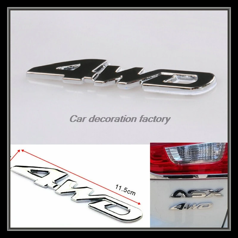 Car Styling car 4WD metal badge 3d sticker auto accessories for Mitsubishi ASX outlander 2008~~2017
Car Styling car 4WD metal badge 3d sticker auto accessories for Mitsubishi ASX outlander 2008~~2017