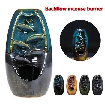 Mountain River Handicraft Waterfall Backflow Incense Burner Handmade Ceramic Censer Incense Holder Indoor Retro Style Home Decor
Mountain River Handicraft Waterfall Backflow Incense Burner Handmade Ceramic Censer Incense Holder Indoor Retro Style Home Decor