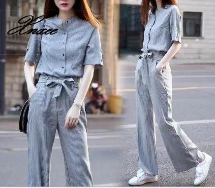 Summer 2020 new suit female fashion temperament casual feeling wide leg pants two-piece
Summer 2020 new suit female fashion temperament casual feeling wide leg pants two-piece