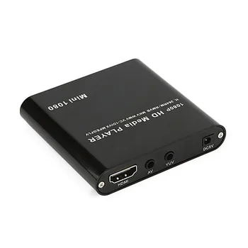 

Mini HDD Media Player 1080P HDMI AV USB HOST Full HD With SD MMC Card Reader Support H.264 MKV AVI RM RMVB DIVX USB MPEG JPEG