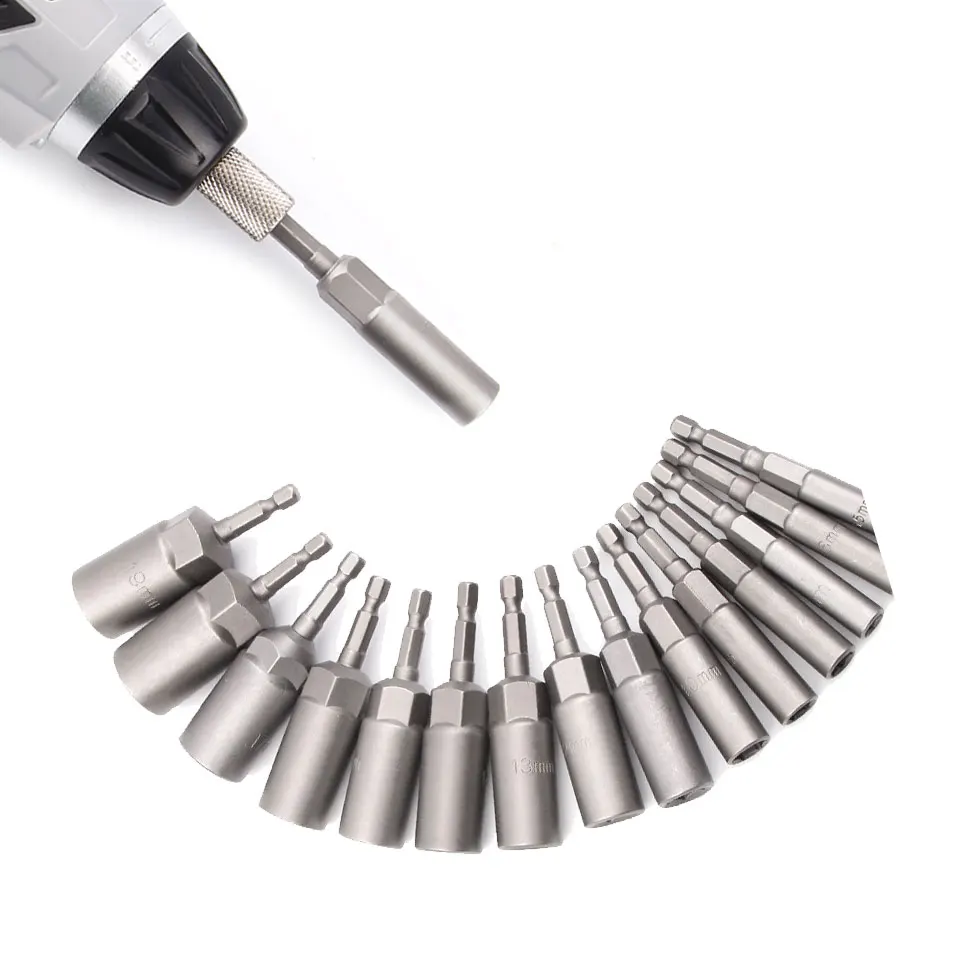 Hex Socket Adapter 5.5-19mm Chromium-Vanadium Steel Socket Torx Wrench Sleeve Auto Repair Tool Kits Electric Drill Doppenset
Hex Socket Adapter 5.5-19mm Chromium-Vanadium Steel Socket Torx Wrench Sleeve Auto Repair Tool Kits Electric Drill Doppenset
