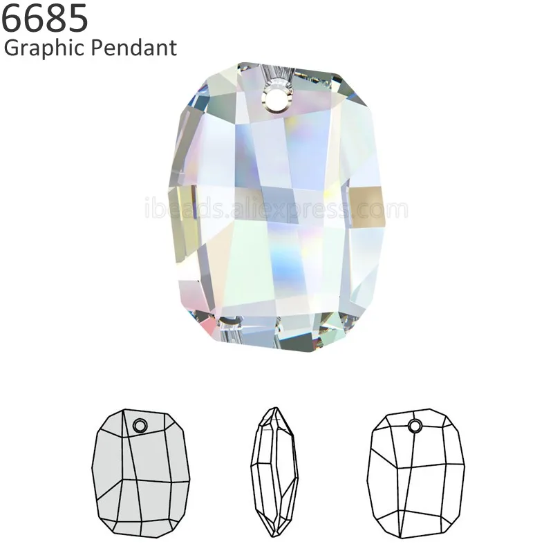 (1 piece) 100% Original Crystal from Swarovski 6685 Graphic pendant Made in Austria loose rhinestone for DIY jewelry making
(1 piece) 100% Original Crystal from Swarovski 6685 Graphic pendant Made in Austria loose rhinestone for DIY jewelry making