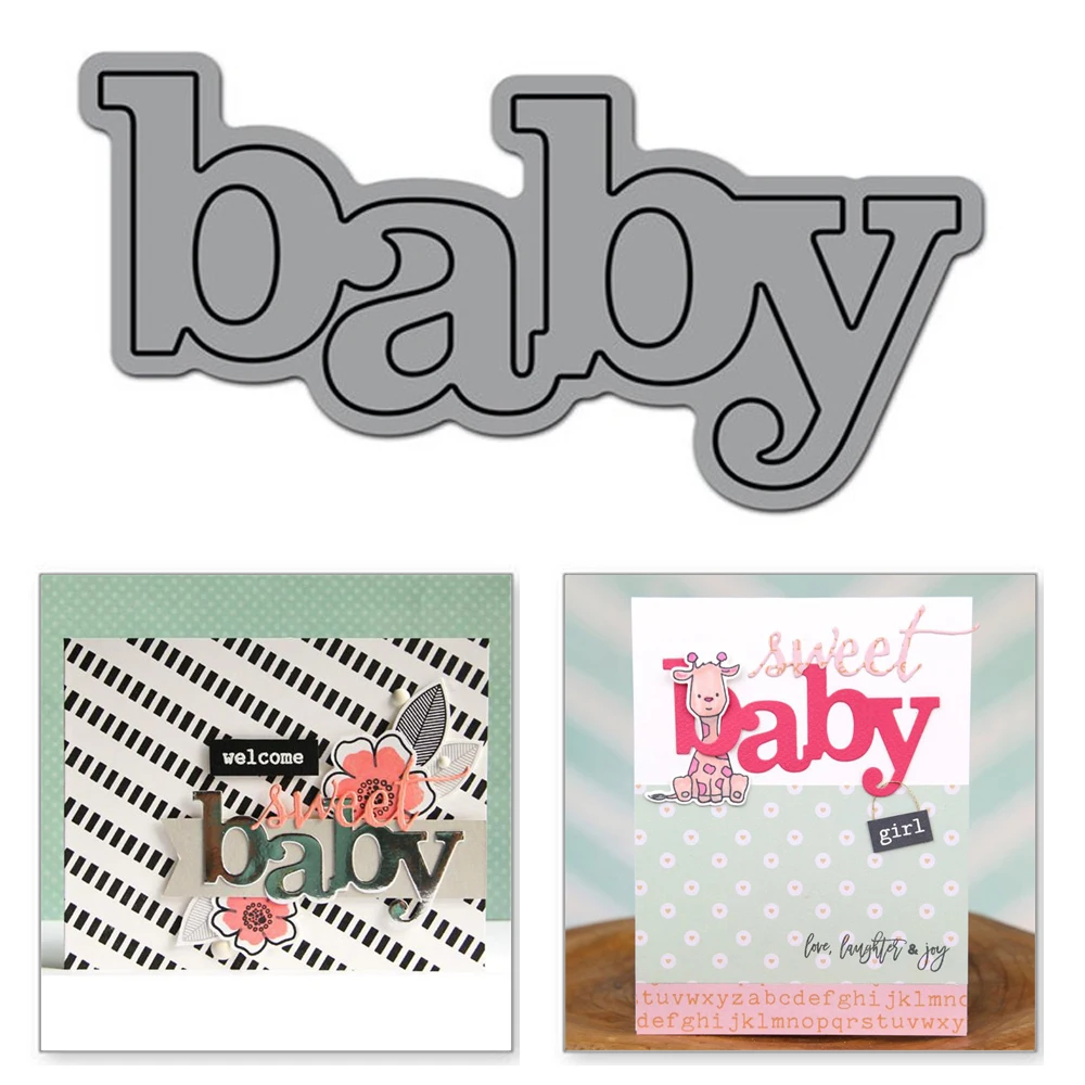Naifumodo Baby Letter Metal Cutting Dies Word Scrapbooking For Making Cards Decorative Embossing DIY Crafts Stencils New 2019
Naifumodo Baby Letter Metal Cutting Dies Word Scrapbooking For Making Cards Decorative Embossing DIY Crafts Stencils New 2019