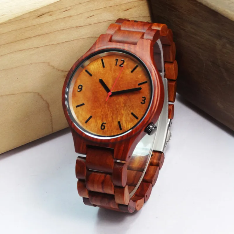 Top Brand Red Ebony Wristwatch For Relogio Masculino With Wooden Watchband Sport Clock For Gifts
Top Brand Red Ebony Wristwatch For Relogio Masculino With Wooden Watchband Sport Clock For Gifts