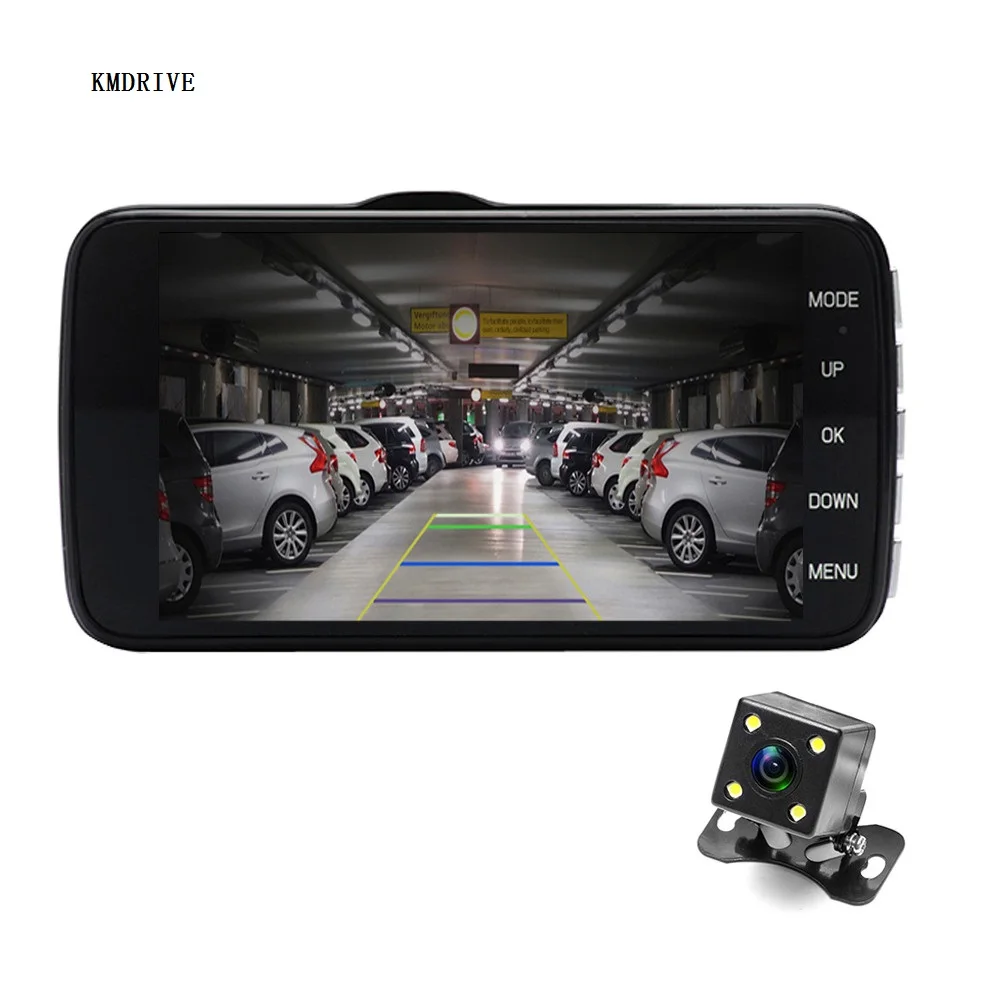 4 Inch LCD Screen Wide-angle Full HD 1080P Dual Lens Car DVR Rearview Reversing Camera
4 Inch LCD Screen Wide-angle Full HD 1080P Dual Lens Car DVR Rearview Reversing Camera