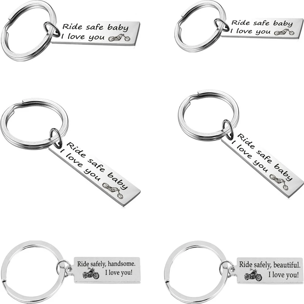Engraved Ride Safely Handsome Beautiful Baby I Love You Motorcycle Keyring For Couple Boyfriend Lover Present Keychain Stainless
Engraved Ride Safely Handsome Beautiful Baby I Love You Motorcycle Keyring For Couple Boyfriend Lover Present Keychain Stainless
