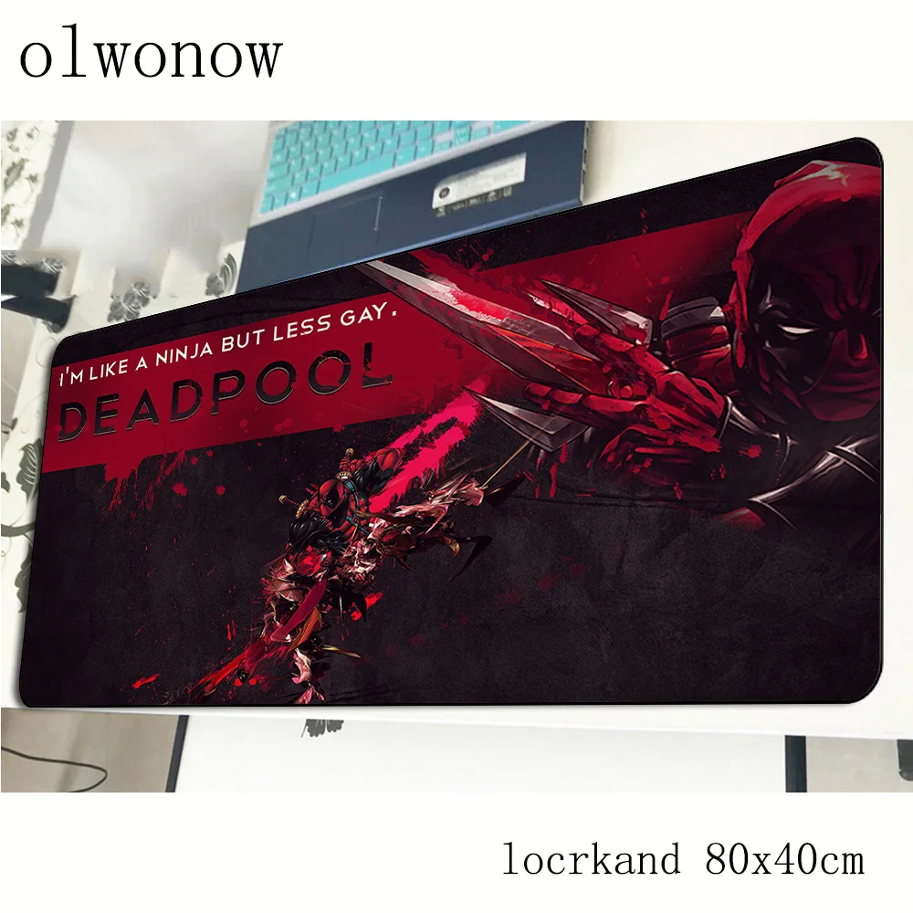 Deadpool mousepad 800x400x3mm HD pattern gaming mouse pad gamer mat cool new game computer desk padmouse keyboard play mats 
Deadpool mousepad 800x400x3mm HD pattern gaming mouse pad gamer mat cool new game computer desk padmouse keyboard play mats