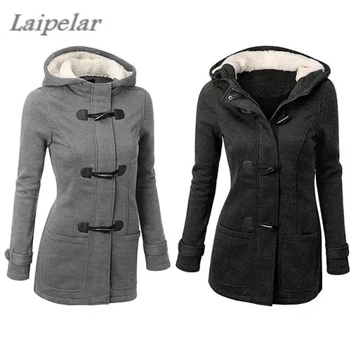 Women Fashion Winter Jacket Coat Parka Horn Buttons Casual Thick Hooded Outwear Laipelar
Women Fashion Winter Jacket Coat Parka Horn Buttons Casual Thick Hooded Outwear Laipelar