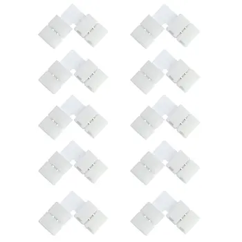 L Shape Connector 2pin 8mm Right Angle Corner Solderless Led Strip Connector for 3528/2835SMD Single Color LED Strip 10pcs
L Shape Connector 2pin 8mm Right Angle Corner Solderless Led Strip Connector for 3528/2835SMD Single Color LED Strip 10pcs