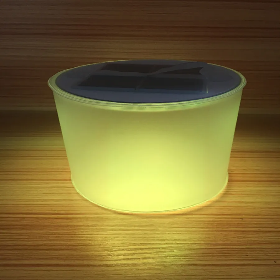 Solar energy inflation lamp LED camping lamp outdoor camping inflatable folding decorative lamp