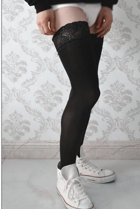 hot 80D Velvet Knee Socks Fashion men Sexy Longituba Lace edge non-slip Stockings Knee Lace Pantyhose Tight Black Stockings men
hot 80D Velvet Knee Socks Fashion men Sexy Longituba Lace edge non-slip Stockings Knee Lace Pantyhose Tight Black Stockings men
