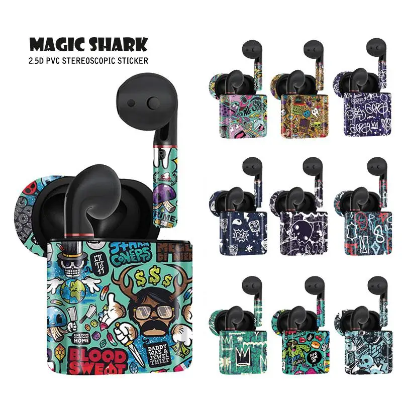 Magic Shark Fashion Graffiti Skull Waterproof PVC No Fade Case Cover Sticker for Huawei Freebuds 2 2 Pro 136-145
Magic Shark Fashion Graffiti Skull Waterproof PVC No Fade Case Cover Sticker for Huawei Freebuds 2 2 Pro 136-145