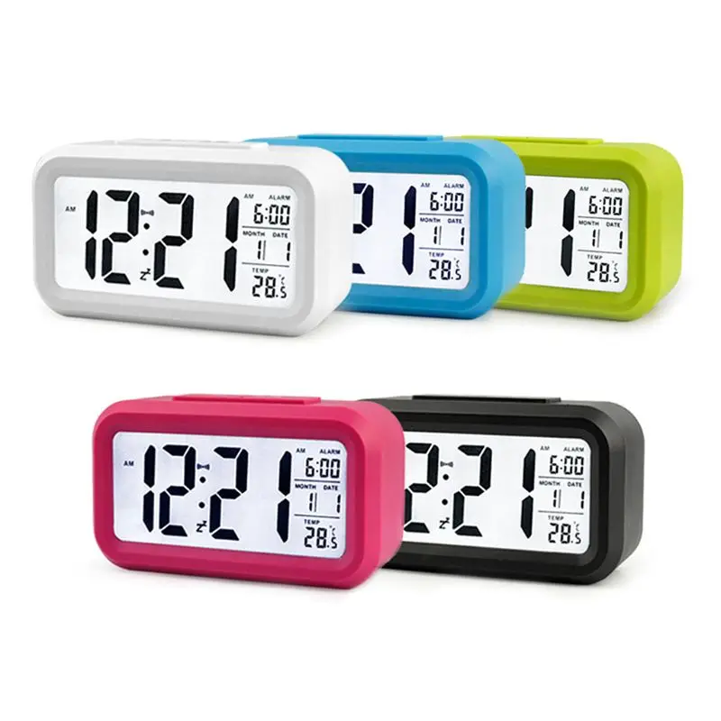 LCD Night Light Electronic Smart Digital Alarm Clock Date Temperature Display Repeating Snooze
LCD Night Light Electronic Smart Digital Alarm Clock Date Temperature Display Repeating Snooze