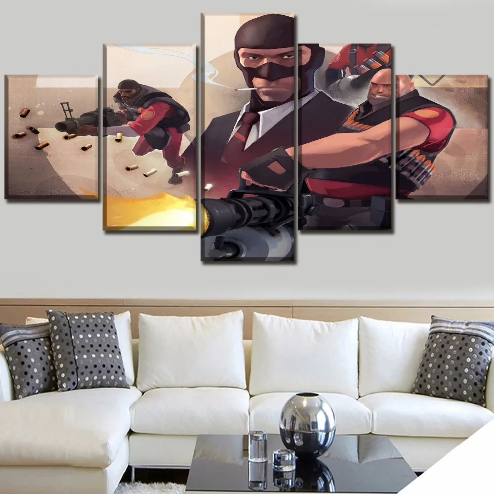 Modular Picture 5 Pieces On Canvas HD Printed Game Team Fortress 2 Role Painting For Modern Bedroom Or Living Room Home Decor
Modular Picture 5 Pieces On Canvas HD Printed Game Team Fortress 2 Role Painting For Modern Bedroom Or Living Room Home Decor
