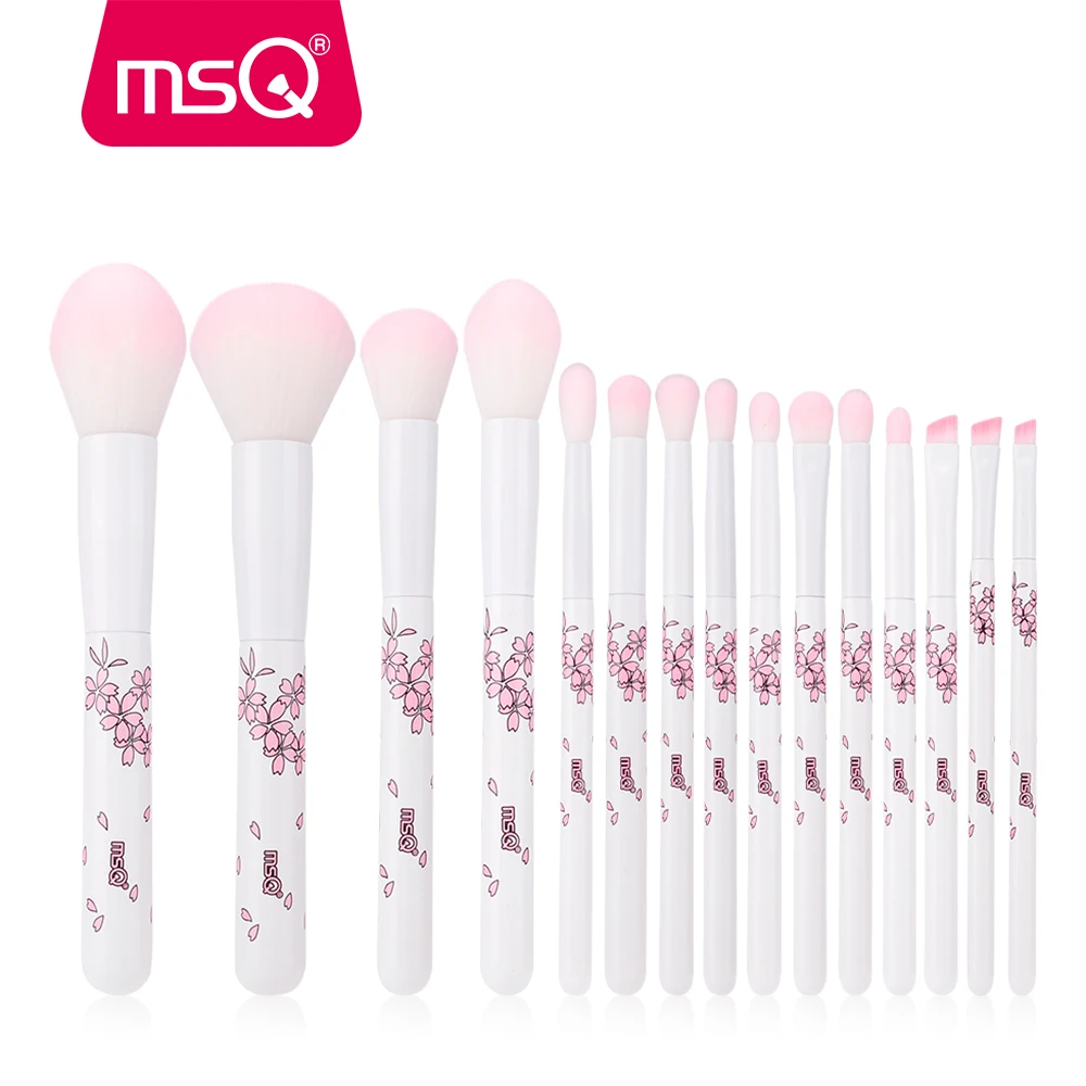 MSQ Makeup Brush Set 15PCS/Lot Foundation Powder Eye shadow Concealer Make up Brushes White Wood Handle Cherry Blossoms
MSQ Makeup Brush Set 15PCS/Lot Foundation Powder Eye shadow Concealer Make up Brushes White Wood Handle Cherry Blossoms