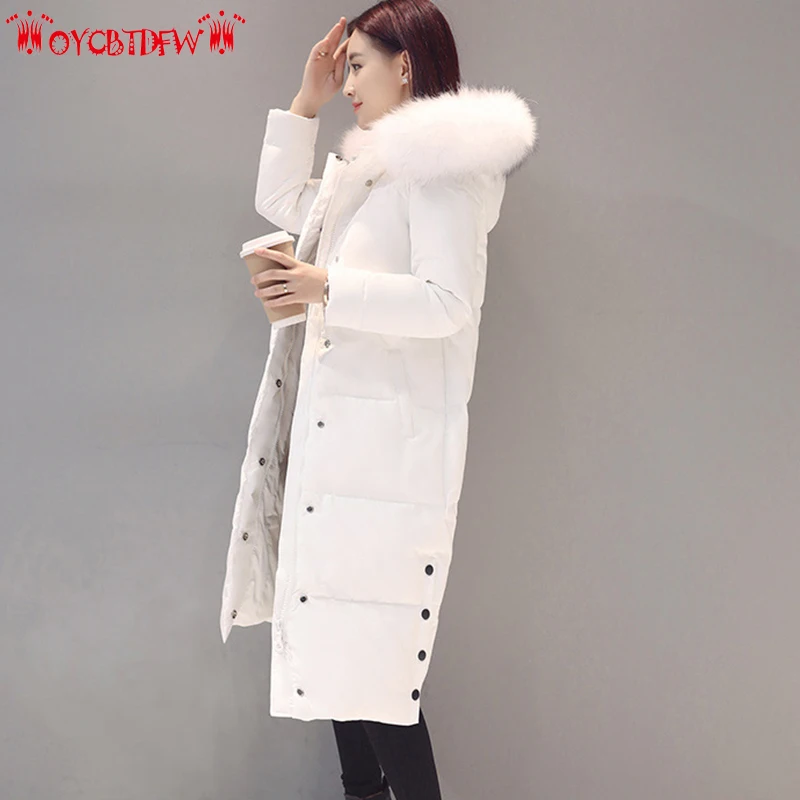 Winter Jacket Women Down Coat Pure Color Mid-Long parkas Long sleeves Upscale Hooded parka Thicken Warm Lady Outerwear ll490
Winter Jacket Women Down Coat Pure Color Mid-Long parkas Long sleeves Upscale Hooded parka Thicken Warm Lady Outerwear ll490