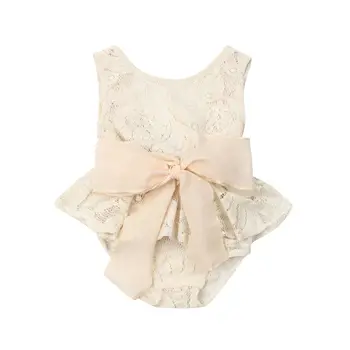 Summer Newborn Baby Girls Beige Lace Flower Romper Jumpsuit Bowlnot Outfits Sunsuit Costume 
Summer Newborn Baby Girls Beige Lace Flower Romper Jumpsuit Bowlnot Outfits Sunsuit Costume