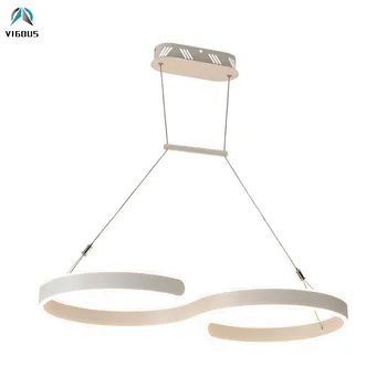 Modern Creative S Shape Metal and Acrylic Lustre Luminaire Led Pendant Lights Remote Control Dimmbale Led Droplight Lamparas
Modern Creative S Shape Metal and Acrylic Lustre Luminaire Led Pendant Lights Remote Control Dimmbale Led Droplight Lamparas