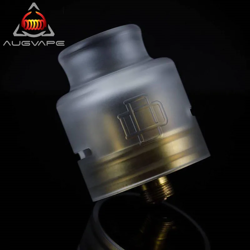Бак для электронной сигареты Augvape Druga RDA акриловый 24 мм диаметр К с золотым