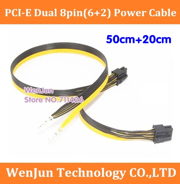 PCIe PCI Express двойной 8-контактный (6 + 2) Кабель питания для DELL 1950 2950 PE6850 модуль PSU шнур 8Pin + 8pin 50 см + 20 см, 50 шт./партия
PCIe PCI Express двойной 8-контактный (6 + 2) Кабель питания для DELL 1950 2950 PE6850 модуль PSU шнур 8Pin + 8pin 50 см + 20 см, 50 шт./партия