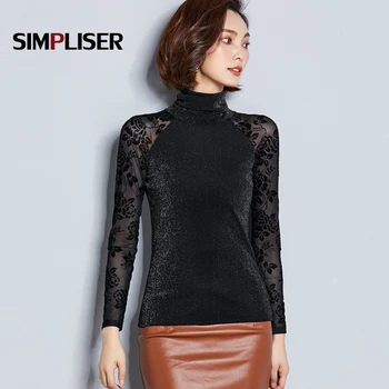 Flower Embroidery Blouses For Women 2019 Turtleneck Bling Shirts Female Tops Full Sleeve Plus Size Clothes 3XL Black
Flower Embroidery Blouses For Women 2019 Turtleneck Bling Shirts Female Tops Full Sleeve Plus Size Clothes 3XL Black