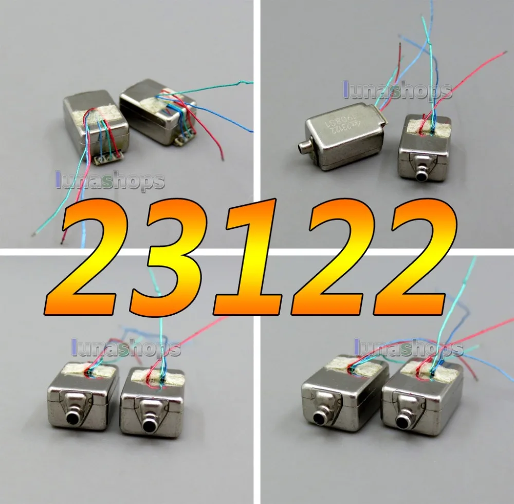 LN005984 1pair CK-23122 Balanced Armature Driver Earphone Speaker For Knowles UE JH In-Ear Monitor IEMs Noise Cancelling
LN005984 1pair CK-23122 Balanced Armature Driver Earphone Speaker For Knowles UE JH In-Ear Monitor IEMs Noise Cancelling