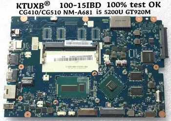 KTUXB CG410 / CG510 NM-A681 motherboard for Lenovo 100-15IBD B50-50 notebook motherboard CPU i5 5200U GT920M DDR3 100% test work
KTUXB CG410 / CG510 NM-A681 motherboard for Lenovo 100-15IBD B50-50 notebook motherboard CPU i5 5200U GT920M DDR3 100% test work