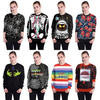 2018 Autumn W011 Halloween Skull Alien Flower Spider Printed Jacket Hooded Femme Sweatshirt Casual Loose Men Women Hoodies Coat
2018 Autumn W011 Halloween Skull Alien Flower Spider Printed Jacket Hooded Femme Sweatshirt Casual Loose Men Women Hoodies Coat