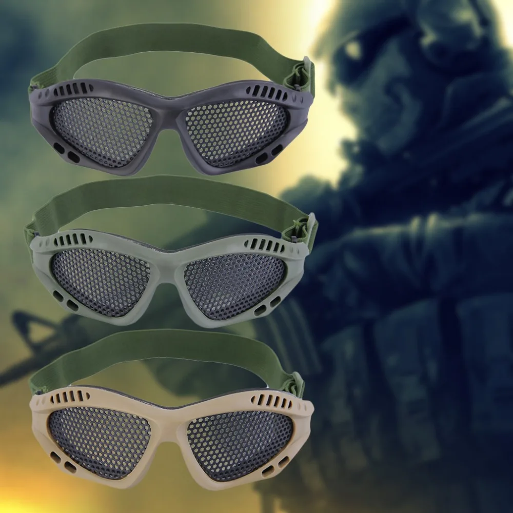 Tactical Goggles Outdoor Eye Protective With Metal Mesh for CS Game Airsoft Safety Free Shipping
Tactical Goggles Outdoor Eye Protective With Metal Mesh for CS Game Airsoft Safety Free Shipping