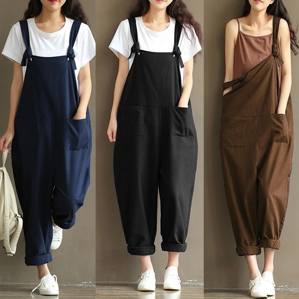 ladies cotton dungarees