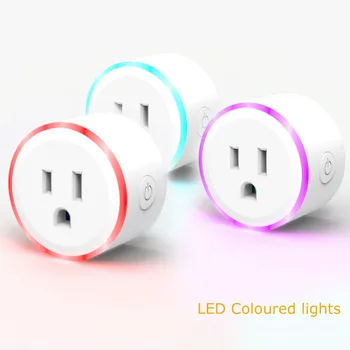 LED Coloured Lights WIFI Intelligent Socket Work with Amazon Alexa high quality 1100W 100-250V Socket
LED Coloured Lights WIFI Intelligent Socket Work with Amazon Alexa high quality 1100W 100-250V Socket
