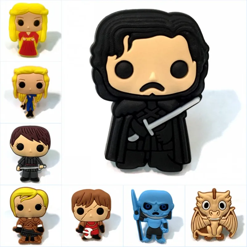 1pcs Game of Thrones Hot Movie Mini Figures Cartoon PVC Brooches DIY Pins Button Badges on Bag Jacket Coat Kid Gifts
1pcs Game of Thrones Hot Movie Mini Figures Cartoon PVC Brooches DIY Pins Button Badges on Bag Jacket Coat Kid Gifts