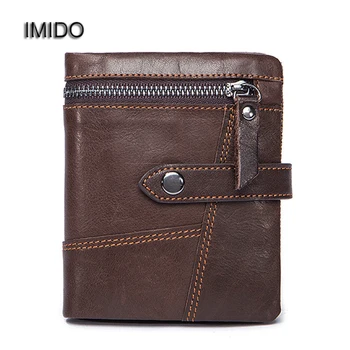 IMIDO Men Wallet Cowhide Genuine Leather Purse Money Clutch Card Holder Coin Short on Cover Black Dollar Price Male Cash WT028
IMIDO Men Wallet Cowhide Genuine Leather Purse Money Clutch Card Holder Coin Short on Cover Black Dollar Price Male Cash WT028