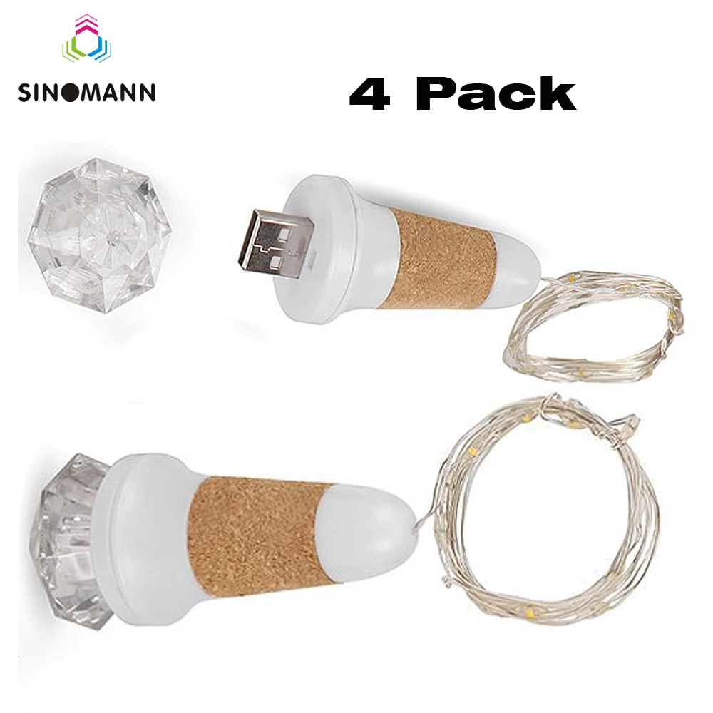 2M 20 USB LEDS Wine Bottle Lights With Cork Built In Battery LED Cork Shape Silver Copper Wire Colorful Fairy Mini String Lights
2M 20 USB LEDS Wine Bottle Lights With Cork Built In Battery LED Cork Shape Silver Copper Wire Colorful Fairy Mini String Lights