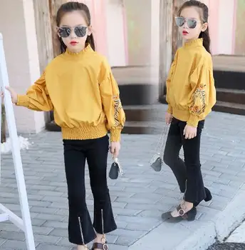 2018 Spring Girls Clothing Sets teenage Kids Clothes Suit Floral Tops + Pants Two-piece Suit 3-12 years Children Outfits
2018 Spring Girls Clothing Sets teenage Kids Clothes Suit Floral Tops + Pants Two-piece Suit 3-12 years Children Outfits