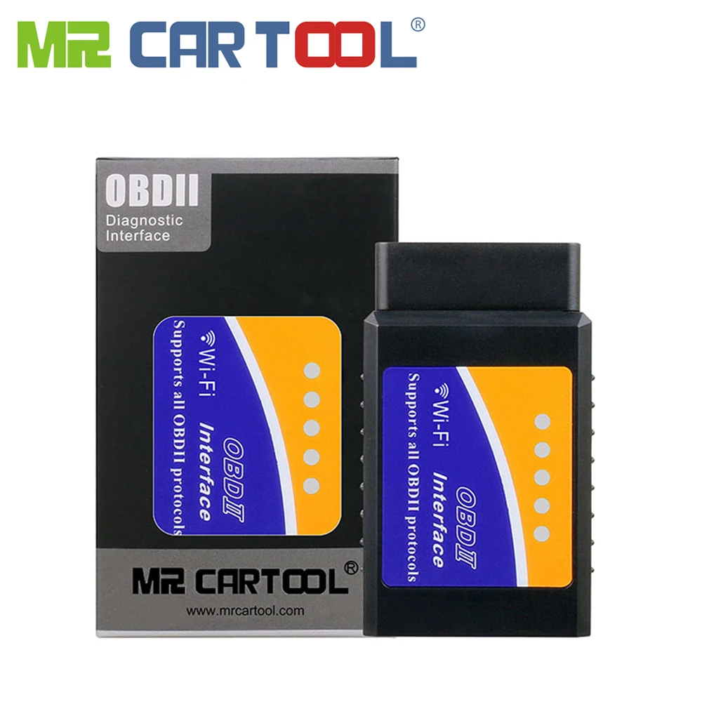 Автомобильный сканер Mr Cartool OBD2 II ODB2 ELM 327 EML V1.5 Wifi Bluetooth ELM327 автоматический