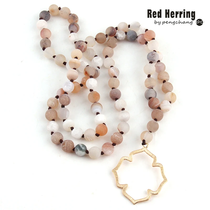 Free Shipping Fashion Natural Druzy Bead Long Knotted Flower of Life Pendant Punk Necklaces
Free Shipping Fashion Natural Druzy Bead Long Knotted Flower of Life Pendant Punk Necklaces