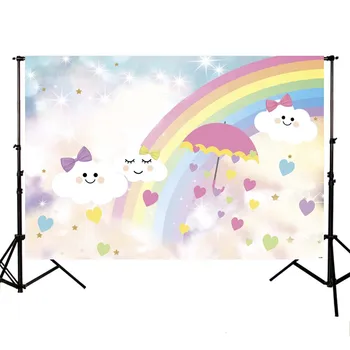 Photography background baby theme cute cartoon children room cloud umbrella rainbow backdrop photocall professional Photo Studio
Photography background baby theme cute cartoon children room cloud umbrella rainbow backdrop photocall professional Photo Studio