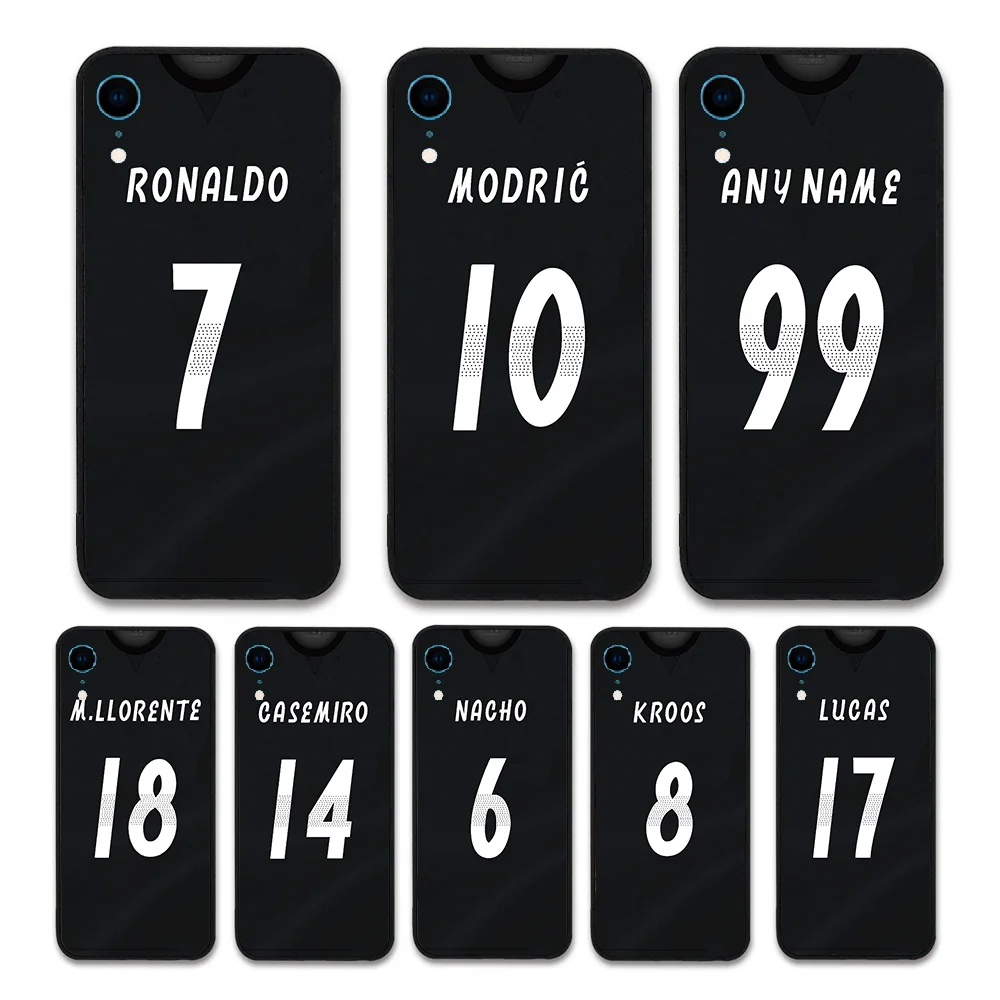 European Football RONALDO MODRIC KROOS Jersey style Real Madrid Custom Names and Numbers case for iPhone XR Phones cases
European Football RONALDO MODRIC KROOS Jersey style Real Madrid Custom Names and Numbers case for iPhone XR Phones cases