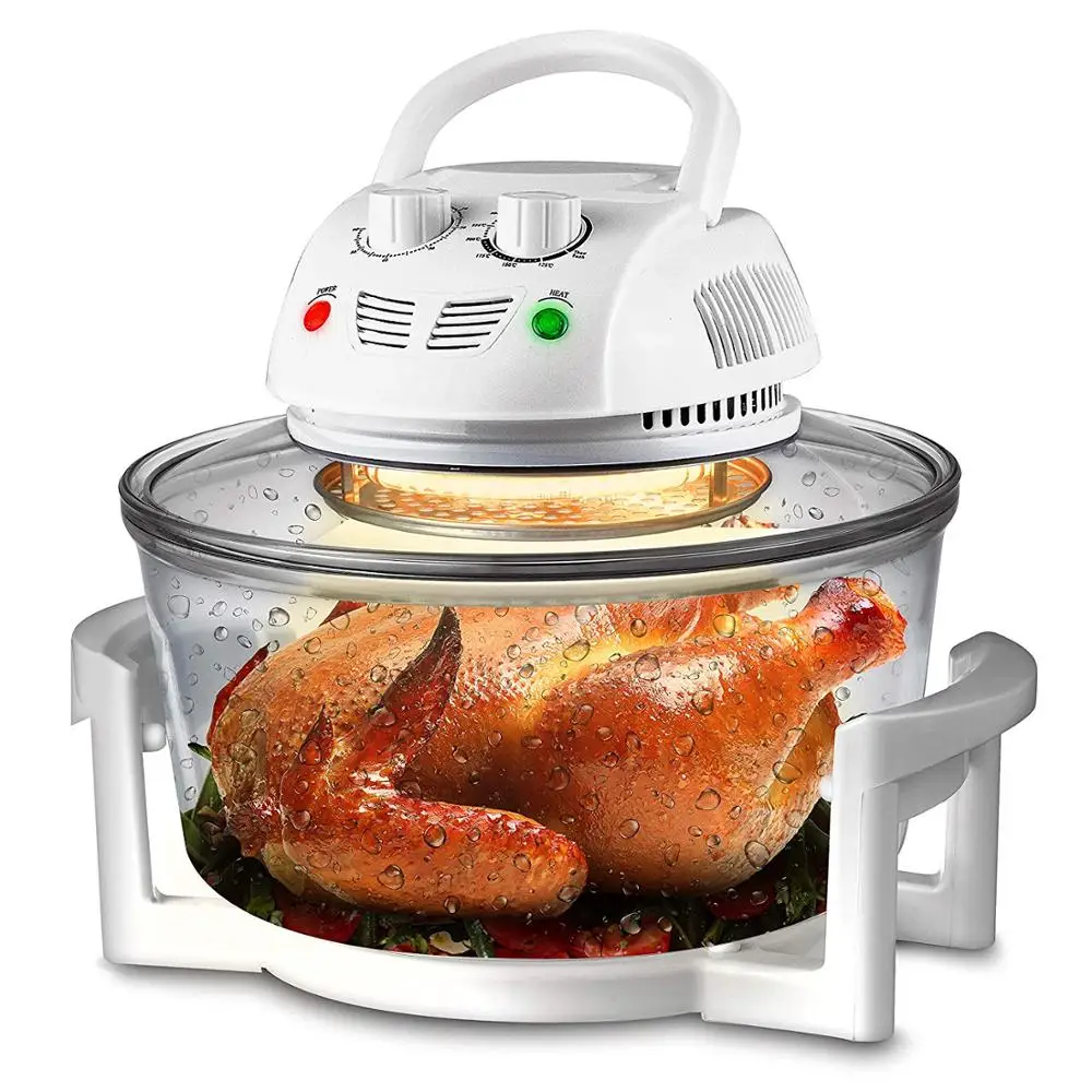 Air Fryer, Infrared Convection Oven, Halogen Oven Countertop, Healthy Cooking, Stainless Steel, 13 Quart 1200W, Prepare Quick He
Air Fryer, Infrared Convection Oven, Halogen Oven Countertop, Healthy Cooking, Stainless Steel, 13 Quart 1200W, Prepare Quick He