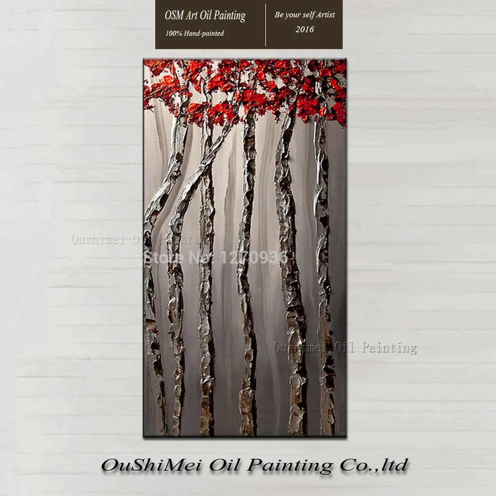 Skilled Artists Hand Painted Knife Tree Oil Painting Red Flower Wall Painting for Hotel Decoration Abstract Landscape Painting
Skilled Artists Hand Painted Knife Tree Oil Painting Red Flower Wall Painting for Hotel Decoration Abstract Landscape Painting