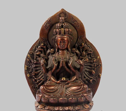 6'' China Tibet Thousand Hands Kwan-yin Avalokitesvara Buddha Bronze Statue decoration bronze factory outlets
6'' China Tibet Thousand Hands Kwan-yin Avalokitesvara Buddha Bronze Statue decoration bronze factory outlets